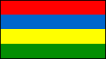 Flag of Mauritius, with colours remarkably reminiscent of those used to "label" different kinds of energy available on the Dutch energy market...
